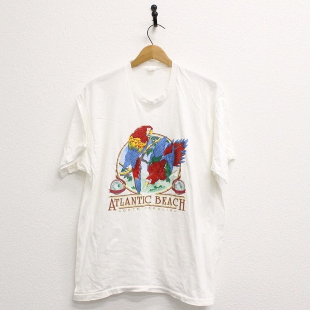 Vintage Atlantic Beach North Carolina Parrots T Shirt XXL 2X